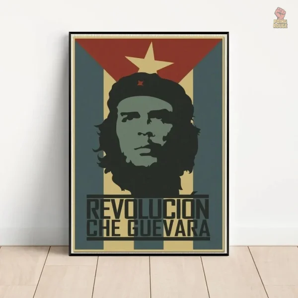 Che Guevara art mural, aquarelle et dictionnaire