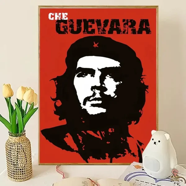 Portrait iconique de Che Guevara en couleur