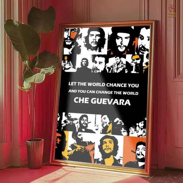 Affiche colorée de Che Guevara