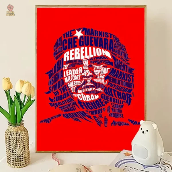 Mosaïque artistique de Che Guevara à afficher