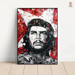 Affiche artistique Che Guevara en multicolore