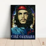 Affiche multicolore de Che Guevara célèbre