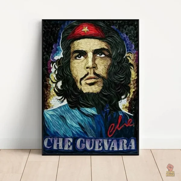 Affiche multicolore de Che Guevara célèbre