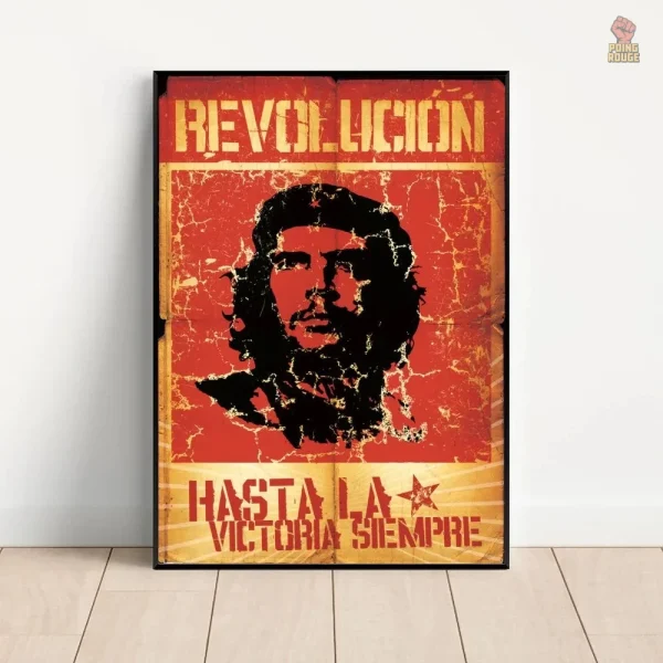 Collage artistique de Che Guevara en couleurs