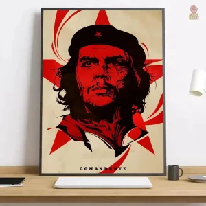 Affiche Che Guevara avec étoile rouge emblématique