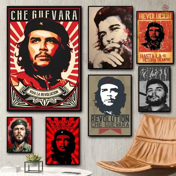 Poster du commandant Che Guevara, style artistique distinctif