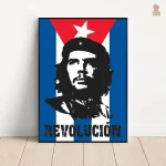 Poster inspirant Che Guevara avec étoile