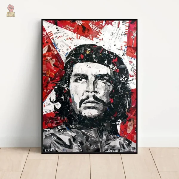 Double portrait de Che Guevara en low poly