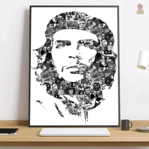 affiche-che-guevara-mosaique-photos-historiques-1 Affiche Che Guevara en mosaïque de photos historiques