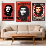 Art mural Che Guevara avec slogan Patria o Muerte