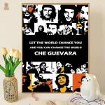 Art mural Che Guevara, affiche rouge emblématique