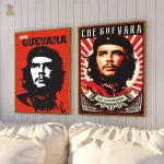 Affiche vintage Che Guevara avec couleurs vives