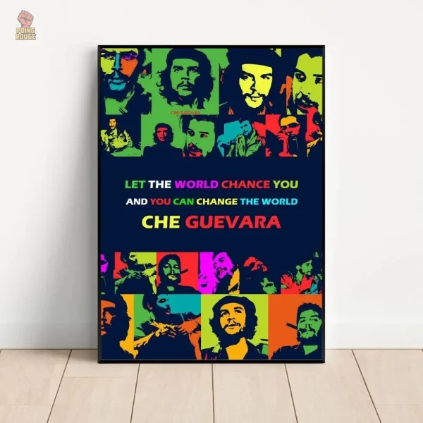 Affiche inspirante de Che Guevara en peinture expressive