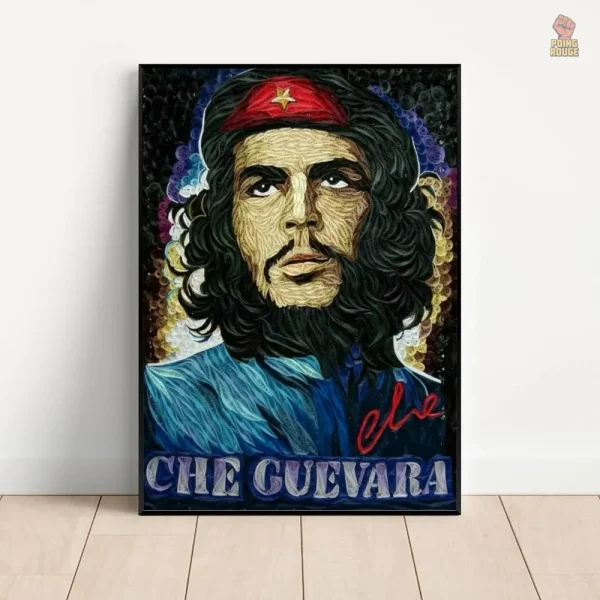 Affiche Che Guevara avec des touches d'expressionnisme