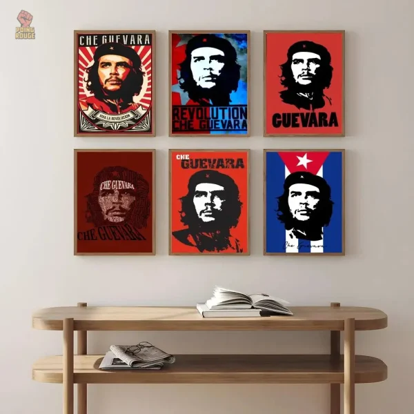 Affiche artistique Che Guevara, style pop art vibrant