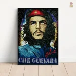 Affiche Che Guevara portrait en quilling tridimensionnel