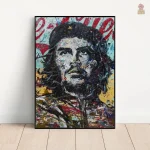 Design mural Che Guevara en technique de quilling