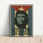 Affiche inspirante de Che Guevara avec relief texturé