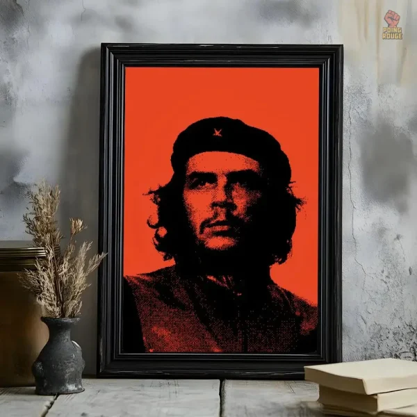 Poster Che Guevara avec impression typographique stylée