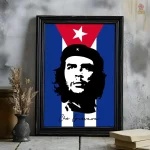 Affiche Che Guevara au format portrait typographique