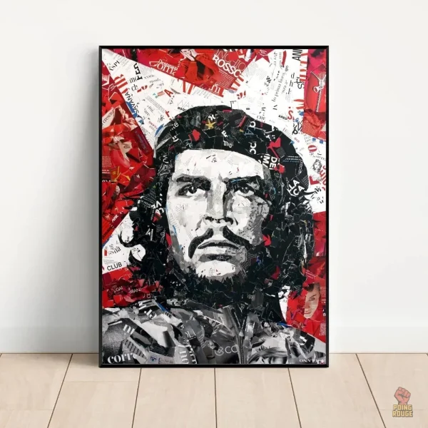 Affiche artistique de Che Guevara en couleurs vives