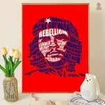 Affiche citant Che Guevara, symbole de révolte