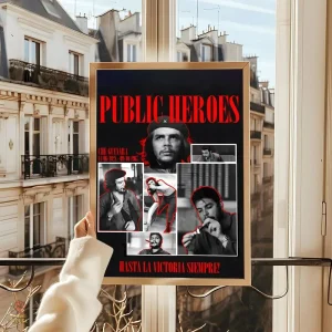 Affiche Che Guevara collage historique, icône révolutionnaire