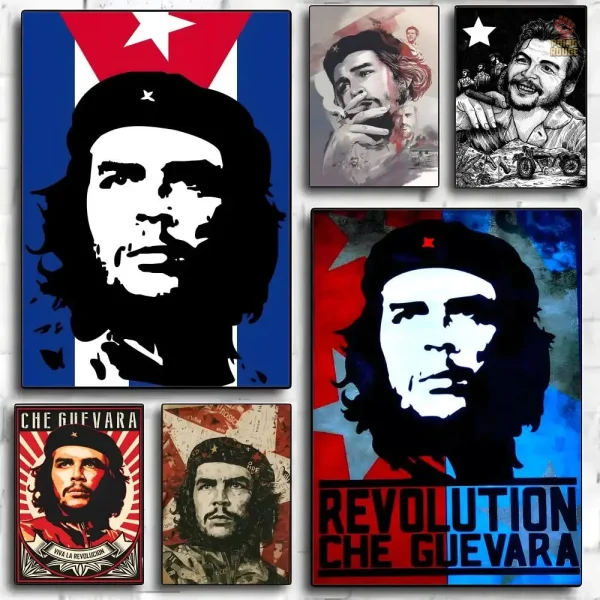 Poster représentant Che Guevara en style graphique distinctif