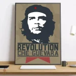 Affiche Che Guevara Pop Art beige, style révolutionnaire