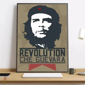 Affiche Che Guevara Pop Art beige, style révolutionnaire