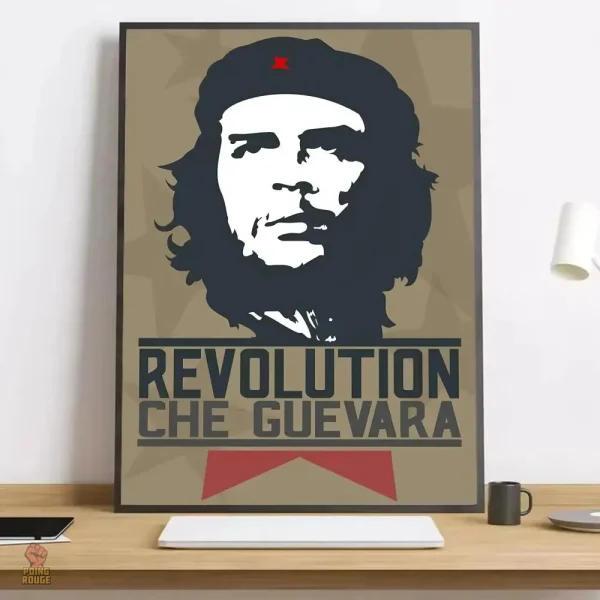 Affiche Che Guevara Pop Art beige, style révolutionnaire
