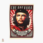 Affiche Che Guevara style révolution OBEY beige