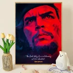 Décor mural Che Guevara silhouette rouge