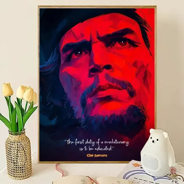 Décor mural Che Guevara silhouette rouge