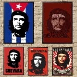 Poster Che Guevara emblématique en rouge et doré