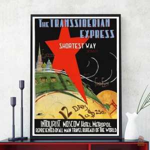Affiche rétro de propagande soviétique