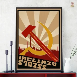 Affiche rétro de propagande soviétique N°5