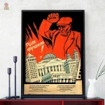 Affiche rétro de propagande soviétique N°8