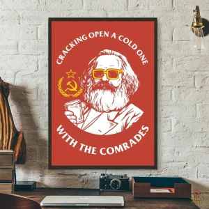 Affiche toile peinture soviétique sans cadre