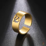 Bague ajourée faucille marteau en acier URSS