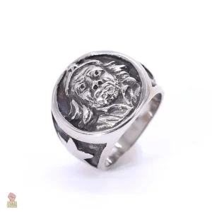 Bague communiste avec visage révolutionnaire