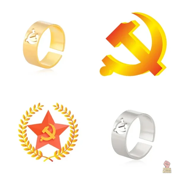 Bague au style audacieux, symbole politique