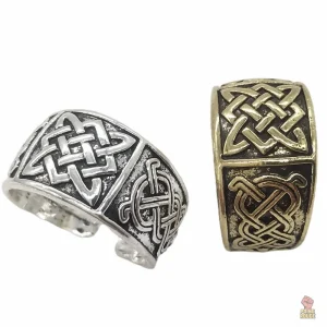 Bague nœud en argent Svarog, style communiste