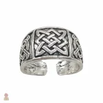 Bague nœud en argent, hommage à l'identité slave