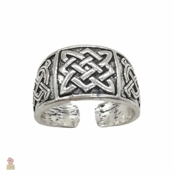 Bague nœud en argent, hommage à l'identité slave