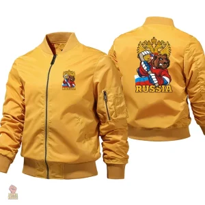 Veste communiste vintage en tissu multicolore