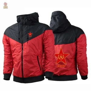 Blouson tendance inspiré du style soviétique rétro