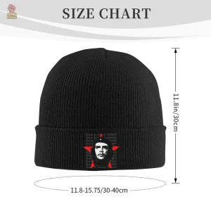 Bonnet multicolore inspiré de Che Guevara, design tricoté unique