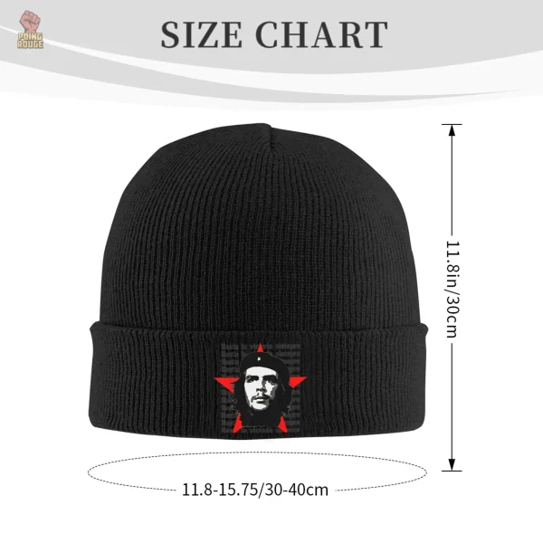 Bonnet multicolore inspiré de Che Guevara, design tricoté unique