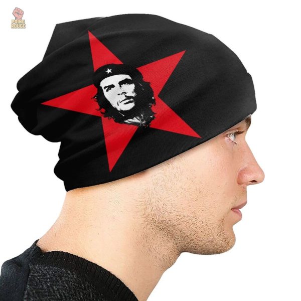 Bonnet tendance avec motif étoile rouge